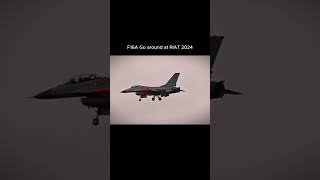 F16A Fighting Falcon aborting a landing at RIAT 2024 airtatoo aviation riat airforce military [upl. by Hardner]