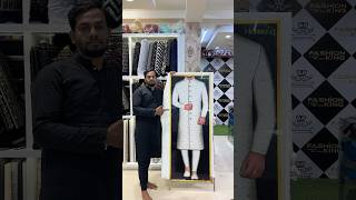 Nawabi look sherwani simple city chowk ghas mandi Aurangabad Maharashtra India fashion [upl. by Sarine]