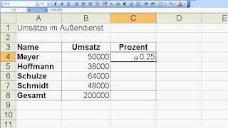 Excel09AbsoluteAdressierungTeil1 [upl. by Berky243]