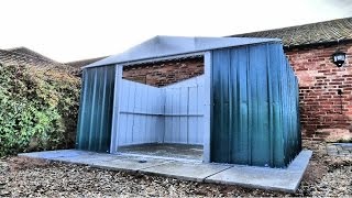 Yardmaster Metal Garden Shed Build Stop Motion Timelapse [upl. by Aridaj]