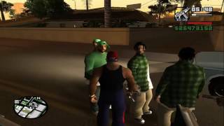 COMO RECLUTAR UNA BANDA GTA SAN ANDREAS loquendo [upl. by Hesoj826]