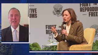 Rep Adam Schiff on Kamala Harris running for President [upl. by Goff899]