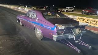 Yenko Chevy Nova at the drag strip [upl. by Aizti]