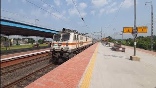 High speed 130kmph 12314 New Delhi Sealdah Rajdhani Express skipped Balarambati at Full speed 💥 🇨🇮 🔥 [upl. by Arakat]