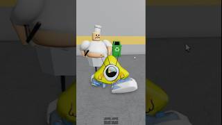 BABY BILL CIPHER escape GARRY THE CHEF BARRYS PRISON RUN roblox shorts [upl. by Adlez]