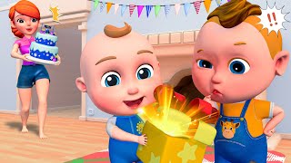 Mystery Gift Box on Birthday  Happy Birthday Song and More  Super Sumo Nursery Rhymes amp Kids Songs [upl. by Alikam]