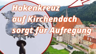 Hakenkreuz auf Kirchendach sorgt für Aufregung [upl. by Noirb67]