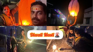 Diwali masti🌋 with familyHappy diwali [upl. by Gale]