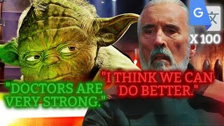 Dooku Vs Anakin Obiwan And Yoda BUT Its Google Translated 100 TIMES [upl. by Seuqcaj467]