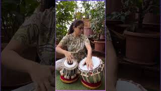 Savani Talwalkar Ji Tabla Solo Snippet icmtabla tabla classical music shorts viral [upl. by Adnalue]