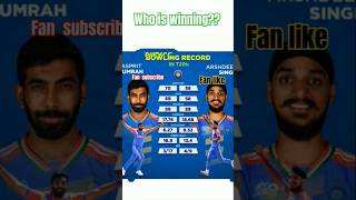 BUMRAH VS ARSHDEEP BEST VS BEST COMPARITION cricket​ icc​ shorts​ viral​ [upl. by Faber]