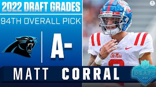 Panthers take 4th QB Off Draft Board in Matt Corral With No 94 Pick I 2022 NFL Draft Grades [upl. by Nepets559]