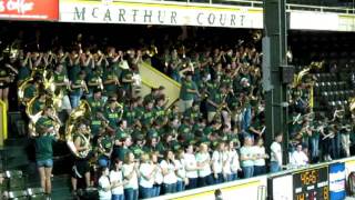 University of Oregon Marching Band  Mighty Oregon Volleyball vs WSU 2010 [upl. by Ainival]