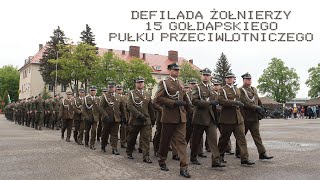 Defilada żołnierzy 15pplot podczas apelu z okazji 80lecia sformowania pułku [upl. by Attenaj927]