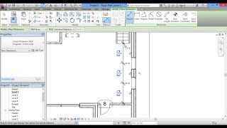 Inserting Windows in Revit Architecture using Aligned Dimension  in English [upl. by Teirtza97]