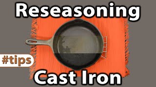 Reseasoning Cast Iron  Tips  Caveman Keto [upl. by Arbe]