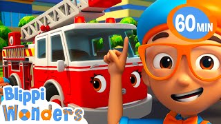 Fire Truck Saves The Day  Blippi Wonders  Rescue Adventures [upl. by Lianna]