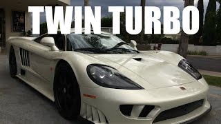 Saleen S7 Twin Turbo Leaving RPM Exotic Car Gathering [upl. by Karlin]