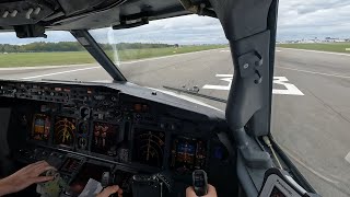 Boeing 737800 Take Off Warsaw EPWA RWY 33 [upl. by Wald]