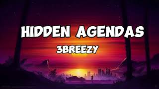 3breezy Hidden agendas Lyrics [upl. by Fitzger]