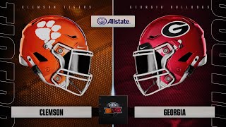 College Football 25 Clemson Tigers  Georgia Bulldogs Full Game Sim PS5 [upl. by Buller]