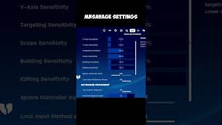 MrSavage Settings Fortnite Chapter 5 [upl. by Anaicul]