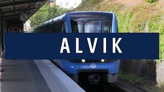 Alvik Tunnelbanestation Stockholms Tunnelbanan [upl. by Banwell]