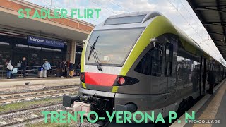 VIAGGIO SULLA LINEA DEL BRENNERO DA TRENTO A VERONA PORTA NUOVA [upl. by Siladnerb]