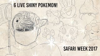 406  Safari Week 2017 Compilation  6 Live Shiny Pokemon in 3rd Gen [upl. by Elmajian164]