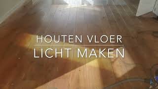 Eiken vloer lichter maken in Hoogkerk Bekijk deze klantcase [upl. by Nitsyrk]