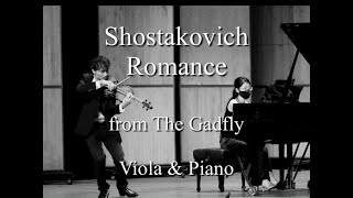 ShostakovichRomance from The Gadfly쇠파리  영화 속 클래식  Viola amp Piano [upl. by Yttocs]