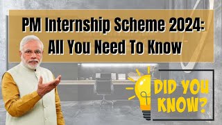 PM Internship Scheme rolled out on pilot basis aims to provide 1 crore internships over five years [upl. by Teodorico]