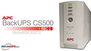 RBC2 Battery Replacement for APC BackUPS CS500 [upl. by Sinaj694]