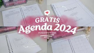 Agenda 2024 GRATIS para descargar e imprimir  Planner Digital  agenda2024 agenda 2024 [upl. by Cohlette]