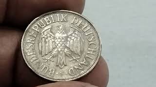 1969 Germany 1 Deutsche Mark Hamburg F Mints Value USD 16000 [upl. by Annoirb]