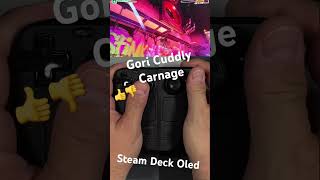 Would You Play It Gori Cuddly Carnage running on Steam Deck Oled gaming indiegame [upl. by Ahserak]