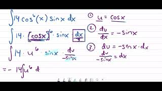 Antiderivatives U Substitution Trig Functions [upl. by Dahaf]