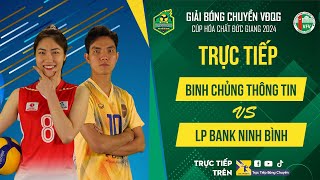 🔴Trực tiếp  BINH CHỦNG THÔNG TIN vs LPBANK NINH BÌNH  Bảng Nữ Giải bóng chuyền VĐQG cúp HCĐG 2024 [upl. by Buckley]