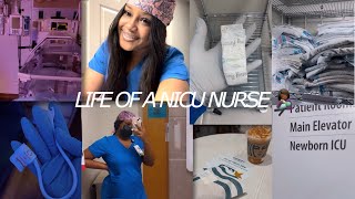 The Life of a NICU Nurse  3 Night Vlog  New Grad [upl. by Tierell]