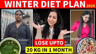 Winter Diet Plan To Lose Weight Fast In Hindi 2024  Lose 10 Kgs In 1 Month  Fat to Fab [upl. by Okimik]