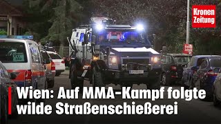 Wien Auf MMAKampf folgte wilde Straßenschießerei  kronetv NEWS [upl. by Eicats]