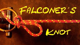 How to Tie the Falconers Knot  Tying a Knot with One Hand [upl. by Yenhoj]