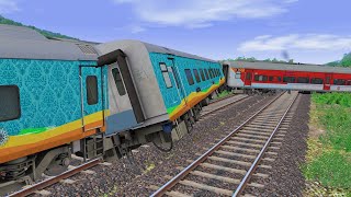 Live Train Accident  Coromandel Express Train derails  2 Train on Same Track [upl. by Inesita]