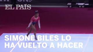 SIMONE BILES logra su QUINTO MUNDIAL de GIMNASIA [upl. by Minabe]