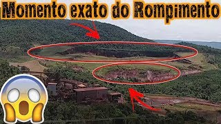 Momento exato do rompimento da barragem de Brumadinho  Análise [upl. by Coppock849]