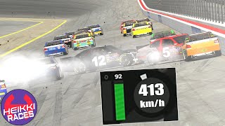 NASCAR sin restrictor plate iRacing  iRacing Superspeedway  NASCAR CoT 2009  Heikki360ES [upl. by Sirrad]