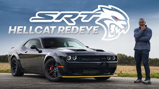 797hp Dodge Challenger Hellcat Redeye Review  Too Crazy For The UK  4K [upl. by Ydnab]