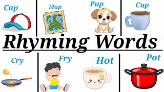 Rhyming words for kindergarten  learn Rhyming words  kids Rhyming words rhymingwordsforkids [upl. by Montanez]