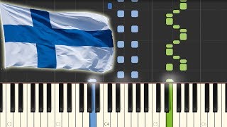 Säkkijärven Polkka Piano Tutorial Synthesia [upl. by Atled]