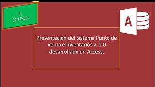 Sistema Punto de Venta desarrollado en Access [upl. by Lezley818]